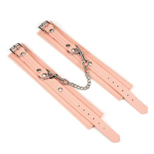 Поножі Liebe Seele Dark Candy Pink Ankle Cuffs, знімний ланцюжок Sex Aura Київ - фото 3