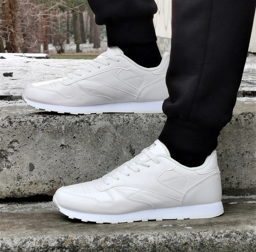 Кроссовки Reebok Classic Белые Рибок Кожа Женские (размеры: 40) Днепр - изображение 3