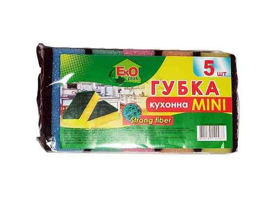 Губка для миття посуду MIDI 5шт ТМ EkO plus   Solmir Київ