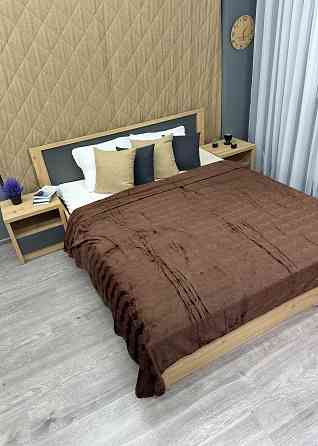 Плед-покривало 200х230 см (+-5см) Коричневий (87-248) Київ