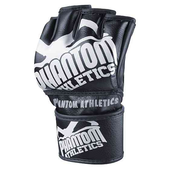 Рукавиці для ММА Phantom Blackout Black S/M (капа у подарунок) Кам'янське