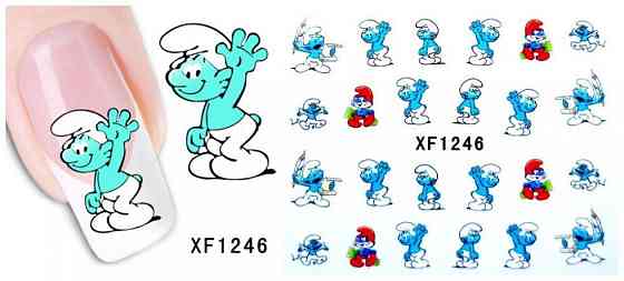 Водные наклейки на гель лак 