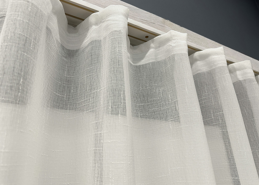 Тюль VR-Textil 876т Лен Бежевый 270х170 см (43-288) Киев - изображение 7