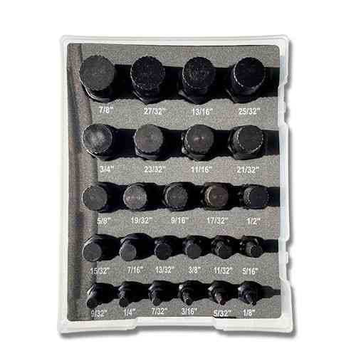 Набор экстракторов 25 шт из CrMo стали для удаления поврежденных болтов, винтов и саморезов Киев