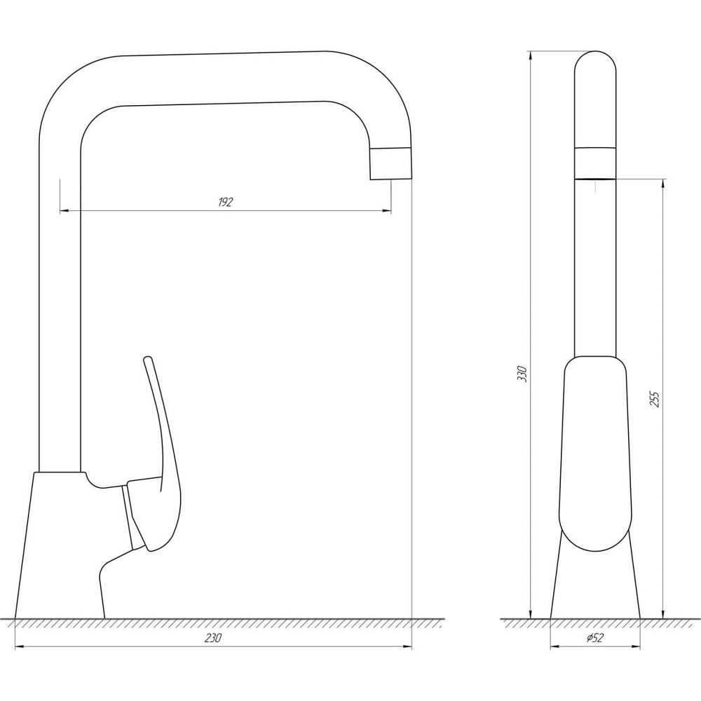 Змішувач для кухні Globus Lux Koln GLK-0203L-10-BB (000023156) Київ - фото 6