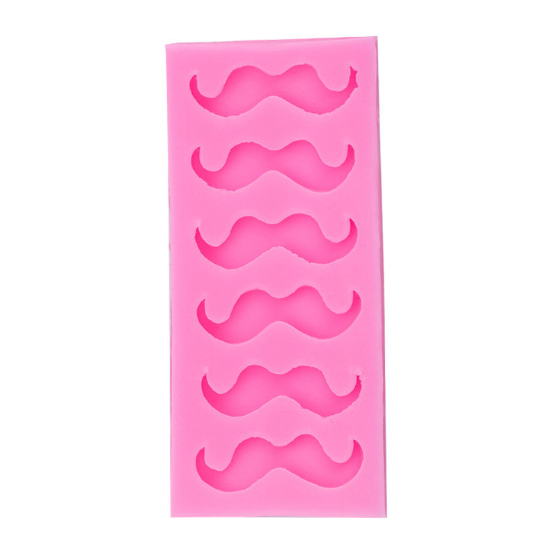Силиконовый молд Усы 118 на 54 мм розовый Киев - изображение 5