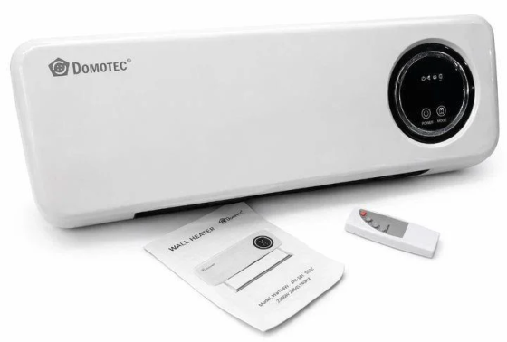 Настінний тепловентилятор 2000W Domotec MS-5963: керамічний обігрівач з пультом, LED-дисплеєм та таймером 8 год Одеса