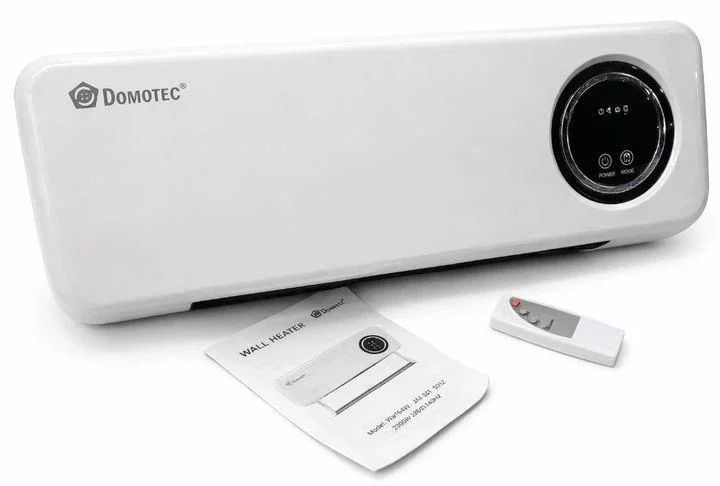Настінний тепловентилятор 2000W Domotec MS-5963: керамічний обігрівач з пультом, LED-дисплеєм та таймером 8 год Одеса - фото 6