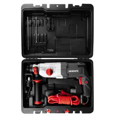 Перфоратор Graphite SDS-plus, 900Вт, 3.4Дж, кейс 6.1кг (58G539) Вінниця