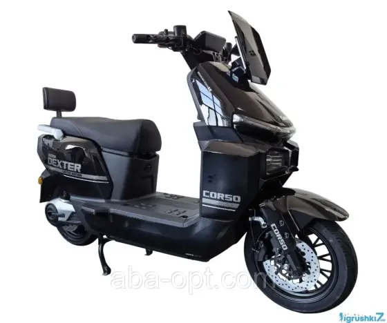 ЭЛЕКТРИЧЕСКИЙ МОПЕД CORSO Dexter DX 2000W-72V-35Ah GraFen шины 12