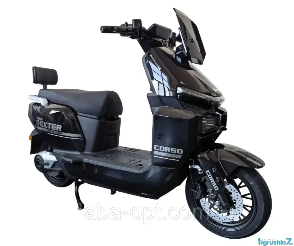 Електричний мопед CORSO Dexter DX 2000W-72Вт-35Ah GraFen шини 12"-12" купити в інтернет-магазині Одеса - фото 5