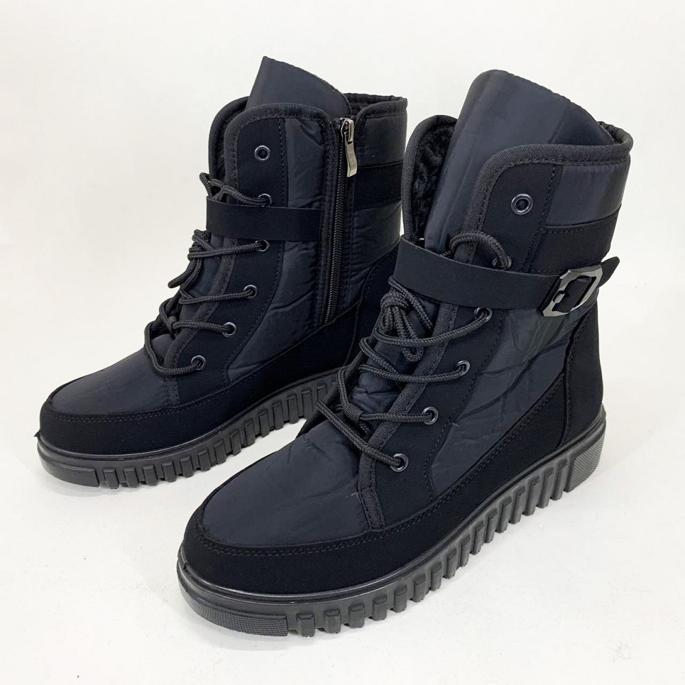 Женские теплые демисезонные сапоги 41р, Ботинки женские демисезонные чорные теплые полуботинки HV-29 Львов - изображение 2