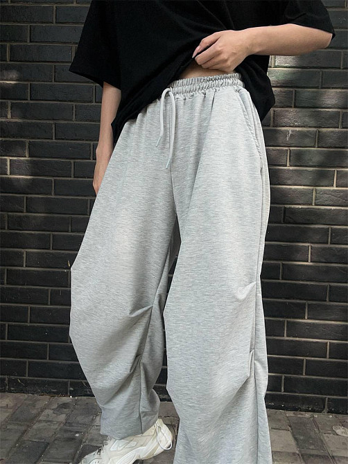 Жіночі стильні оверсайз штани двонитка Одеса - фото 9