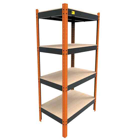 Металлический усиленный стеллаж Emby Heavy Series (размер 2000х900x600мм) 4 полки ДСП до 300кг Винница