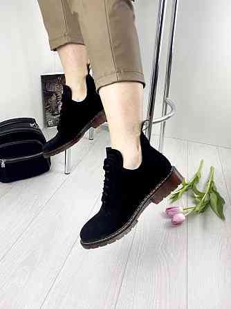 Туфлі жіночі Sothby 's M-373 чорні (весна-осінь, замша натуральна) (3146) 37 Коломыя