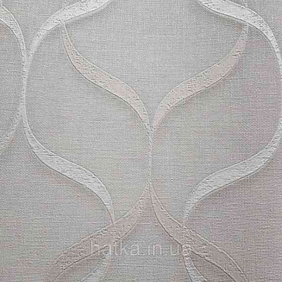 Шпалери вінілові на флізелін Zambaiti C88109 ABITAT стрічки білі з відблиском Київ