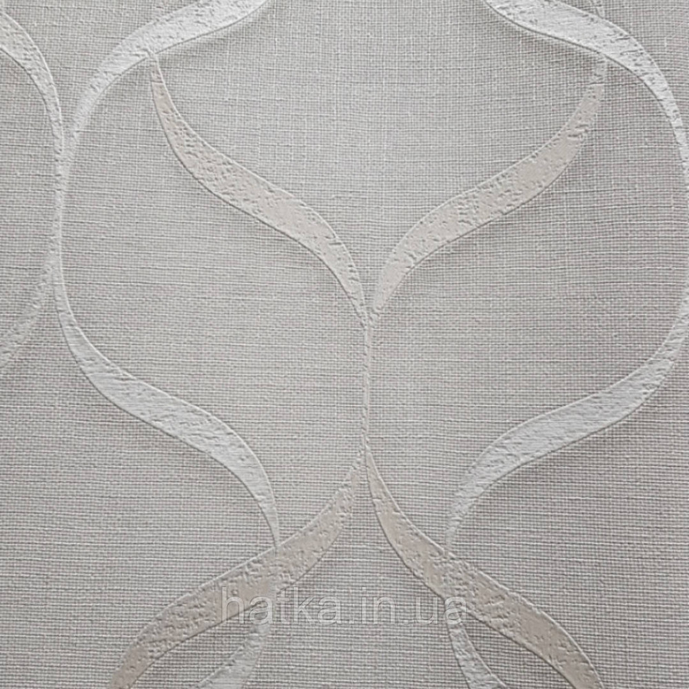 Шпалери вінілові на флізелін Zambaiti C88109 ABITAT стрічки білі з відблиском Київ - фото 2