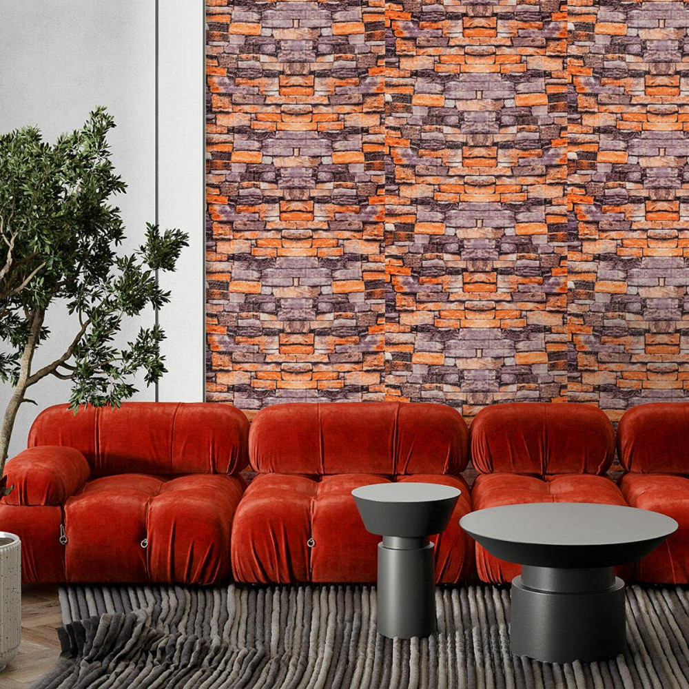 Самоклеюча 3D панель пісковик катеринославська цегла 19600x700x3мм SW-00001735 Київ - фото 6