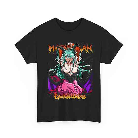 Футболка для мальчика аниме Морриган Аенсланд Дарксталкерс Аниме оверсайз (рост от 165 до 180 ) Черний AnimeJ0107m Днепр