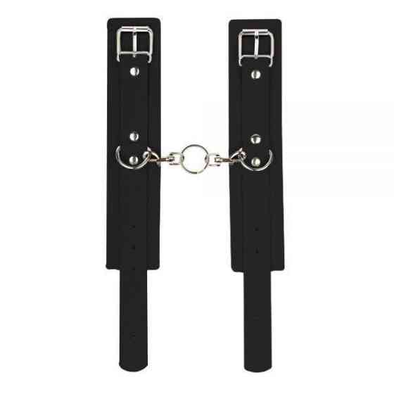 Наручники Leather Standart Hand Cuffs, Black Sex Aura Київ