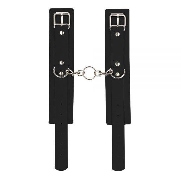 Наручники Leather Standart Hand Cuffs, Black Sex Aura Київ - фото 2