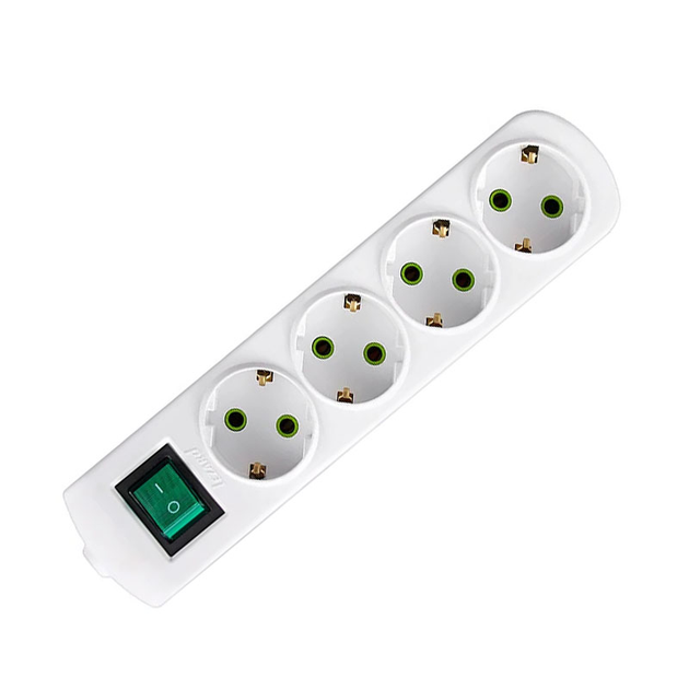 Колодка LETITIA із заземленням 4 входи з вимикачем Lezard Харків - фото 1