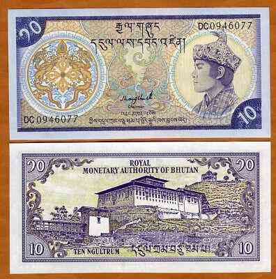 Бутан / Bhutan 10 Nhultrum 1992 Pick 15b UNC Полтава