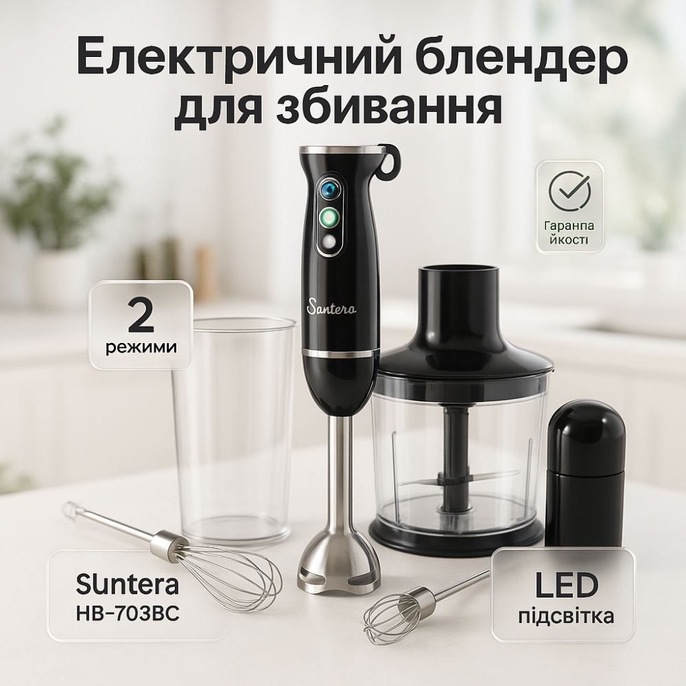 Портативный блендер измельчитель Suntera, Блендер с защитой от разбрызгивания Смузи мейкер KY-12 Львов - изображение 8