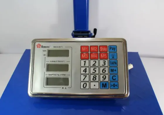 Ваги товарні DOMOTEC ACS-350кг 40*50 F 0368/2853/2855 Київ