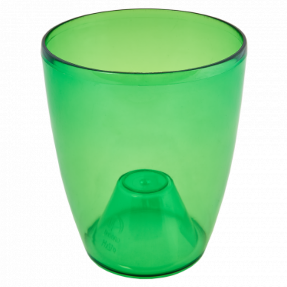 Вазон Орхідея 20*24см зелений прозорий Алеана Житомир