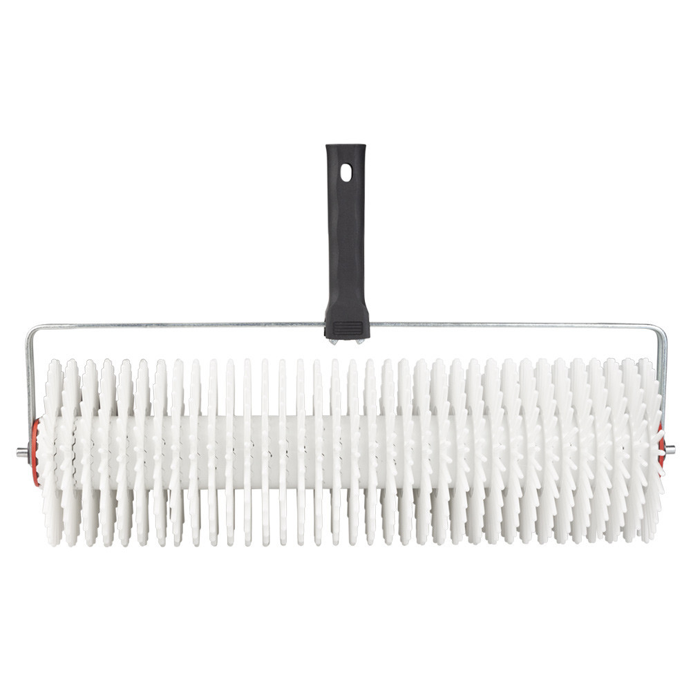 Валик игольчатый аэрационный для наливного пола 120×400мм с ручкой (рамкообразная) белая иголка SIGMA (8313621) Киев - изображение 1