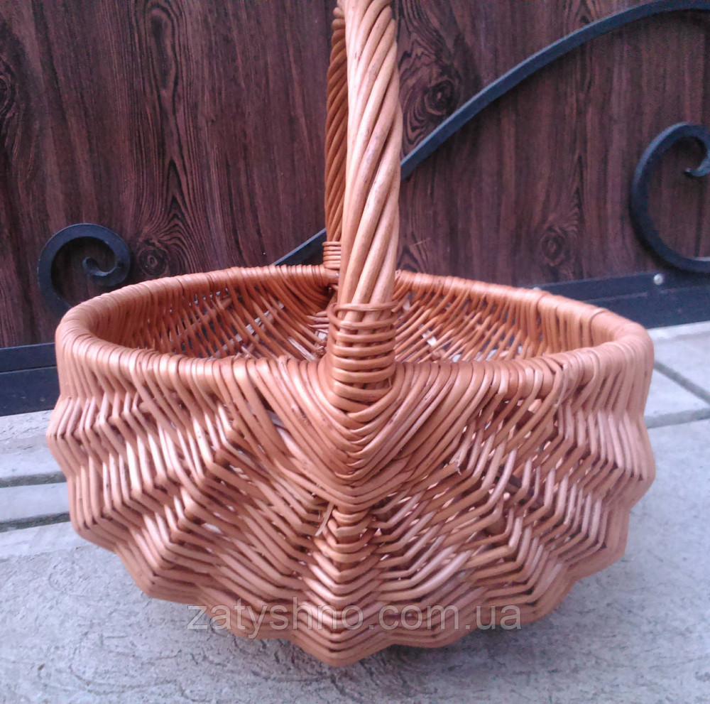 Удобная базарная корзина плетеная Киев - изображение 2