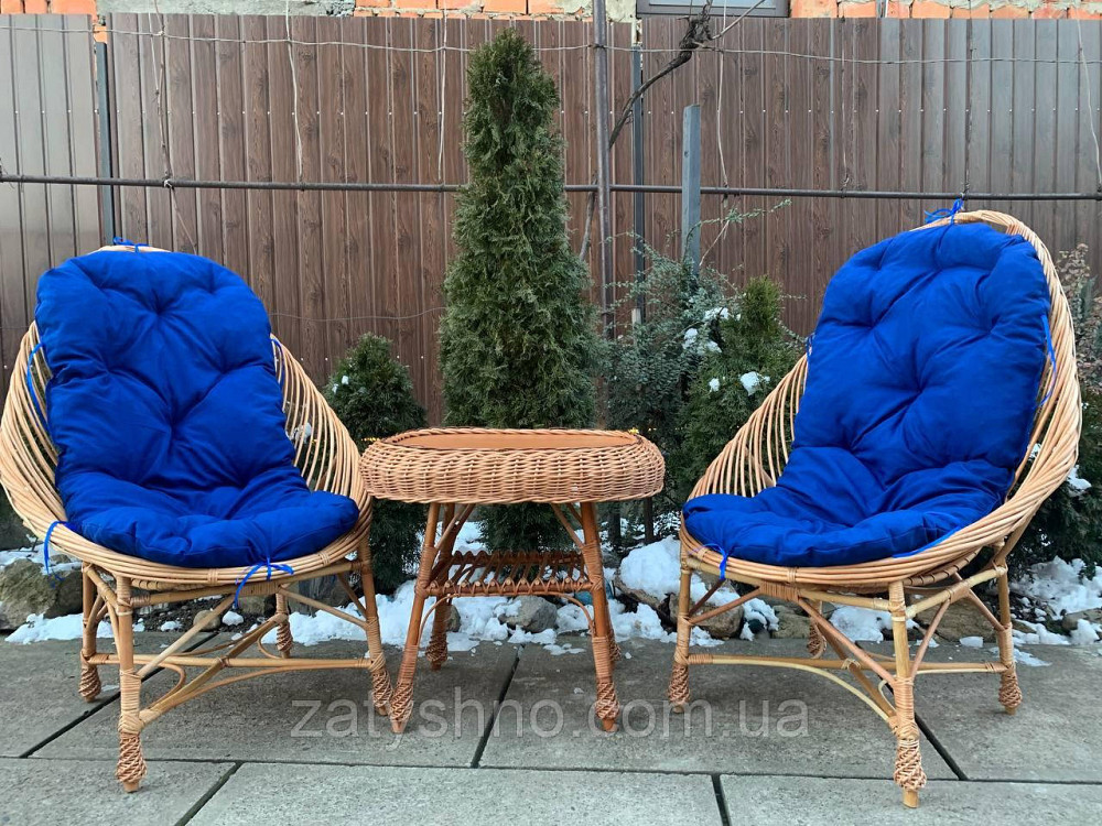 Мебель плетеная, с накидками, комплект Киев - изображение 4