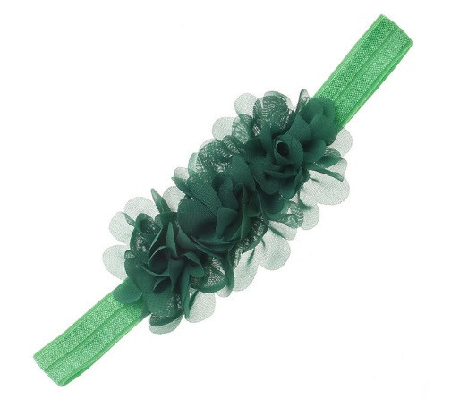 Дитяча пов'язка на голову 38-54 см зелений Київ - фото 1