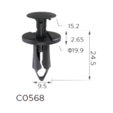 Натискна кліпса кріплення ClipsS 11828 — GM, Ford, Chrysler, Renault, Audi, Seat, Volkswagen | 8E0825267, 1039463, N807389S Ковель - фото 2