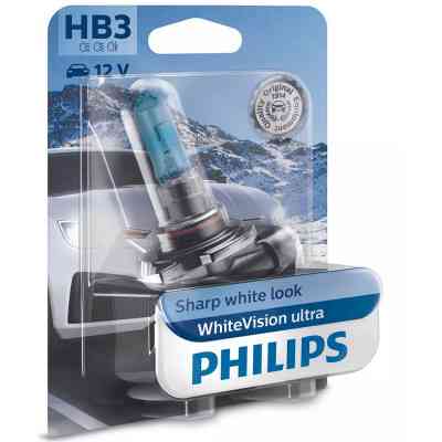 Автолампа Philips HB3 WhiteVision Ultra +60%, 3800K, 1шт/блістер (9005WVUB1) Вінниця