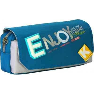 Пенал Cool For School 2 відділення з кишенею Синій (CF6920-blue) Вінниця