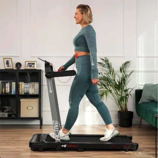 Бігова доріжка електрична Hop-Sport HS-1300WLB Active чорний Київ - фото 10