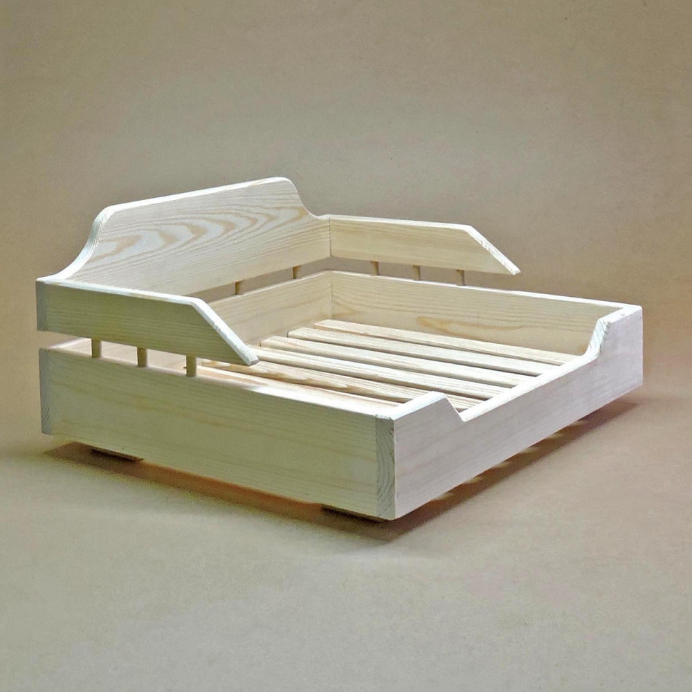 Лежак деревянный для собаки 