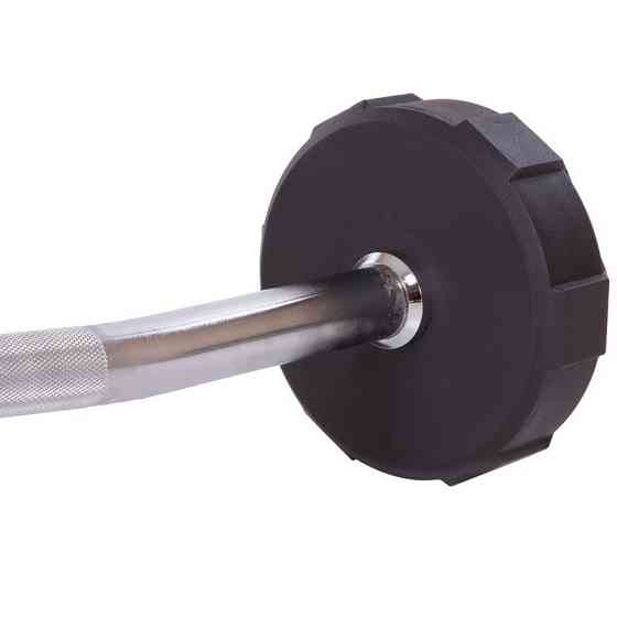 Штанга фіксована вигнута поліуретанова LI NUO 3623-15 довжина 111 см 15 кг Київ