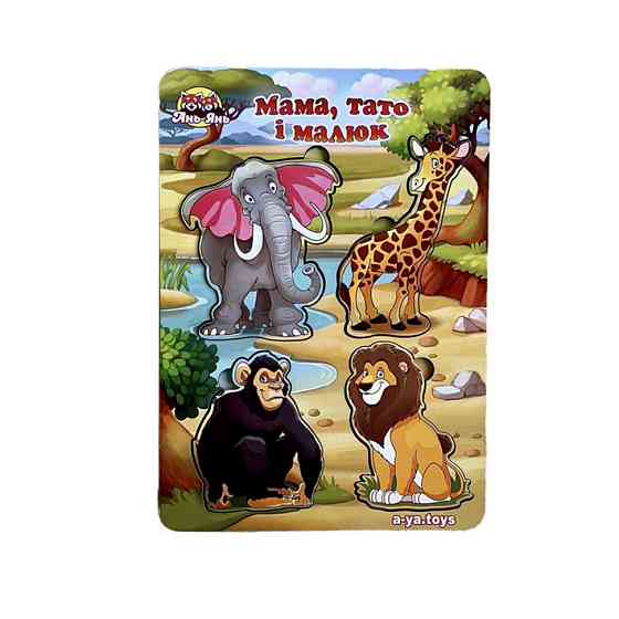 Деревянный пазл-вкладыш 