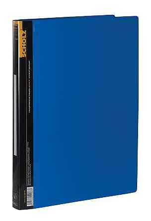 Папка на 2 кільця A4 "Scholz" 5218-06SCH + кишеня 2,5 см 700мкн синя, шт Київ