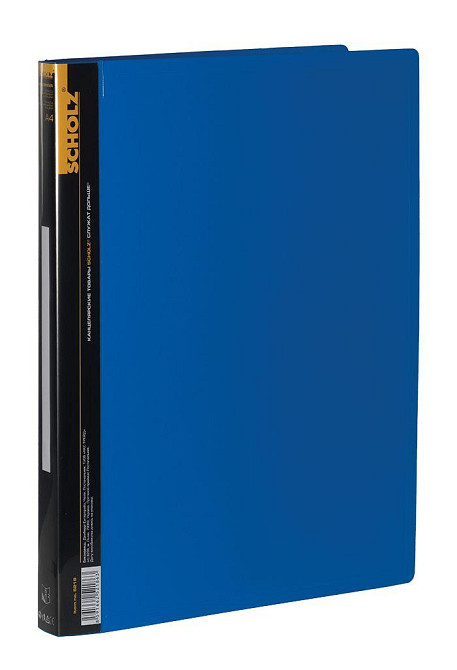 Папка на 2 кільця A4 "Scholz" 5218-06SCH + кишеня 2,5 см 700мкн синя, шт Київ - фото 1