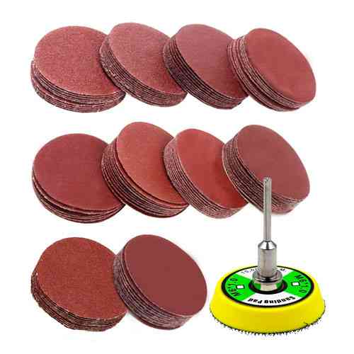 Шлифовальный диск и 100шт кругов 50мм на липучке для гравера дремеля Винница