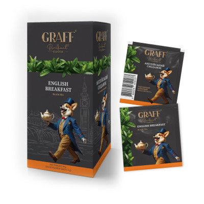 Чай Graff English Breakfast 20х2 г (4820279610139) Винница - изображение 1