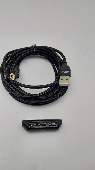 Магнітний зарядний кабель 3 в 1 Type - C, Micro USB, Lightning (Б клас) Луцьк - фото 1