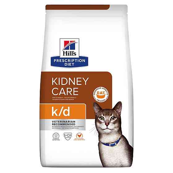 Корм для котів Хіллс Hills PD Kidney Care k/d 8 кг корм для підтримки функції нирок та серця у кішок з куркою Вінниця