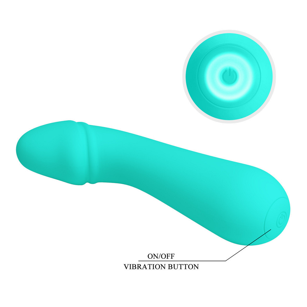 Вибратор для точки G Pretty Love Cetus 12 функций, бирюзовий, 15 х 3.5 см Sex Aura Киев - изображение 10