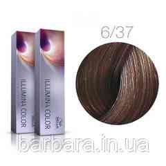 6/37 Краска для волос  Wella Illumina Сolor  6/37 темный блонд золотисто-коричневый Киев
