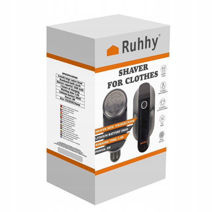Бездротова машинка для видалення катишків з одягу Ruhhy (24270) 5 Вт Нововолинськ - фото 8